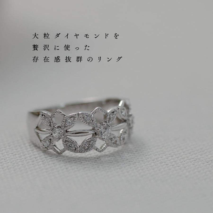 指輪 ダイヤモンド リング レディース シンプル k10 ホワイトゴールド ピンクゴールド 天然ダイヤモンド ファッションリング 日本製 おしゃれの画像