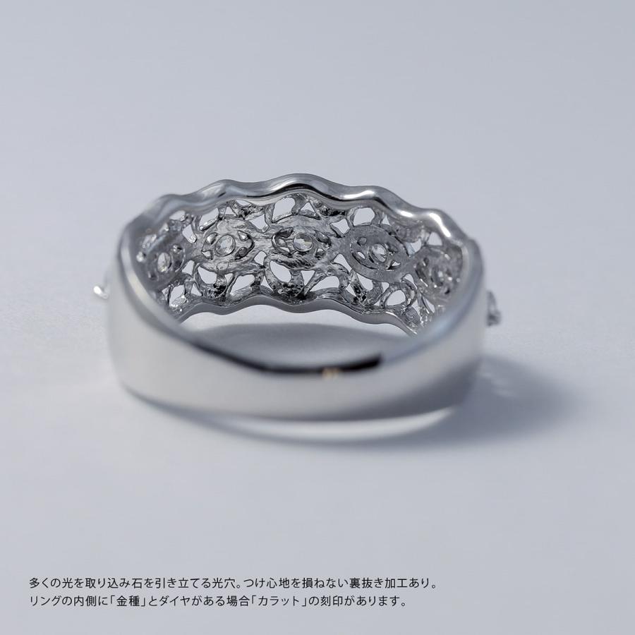 指輪 ダイヤモンド リング レディース シンプル k10 ホワイトゴールド ピンクゴールド 天然ダイヤモンド ファッションリング 日本製 おしゃれの画像