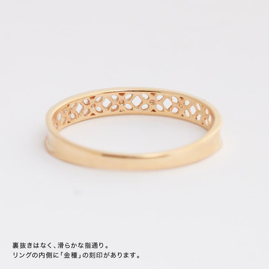 cococaru（ココカル） 指輪 レディース リング 地金 リング k10