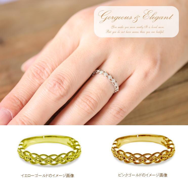 cococaru（ココカル） 指輪 レディース リング 地金 k10 イエロー