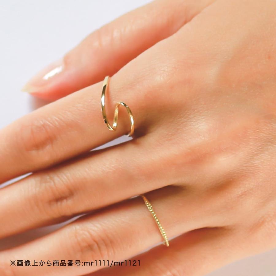 cococaru（ココカル） 指輪 レディース リング 地金 k18 イエロー