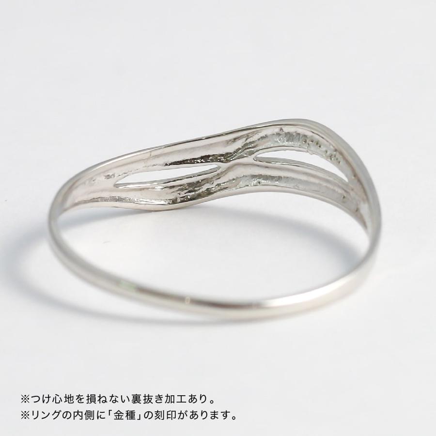 指輪 レディース リング 地金 プラチナ ファッションリング 品質保証書 金属アレルギー 日本製 おしゃれ プレゼント ギフト クリスマス 卒業式 入学式の画像