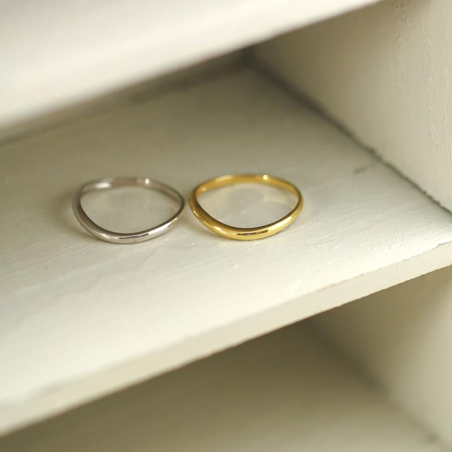 や*ま様 K18リング cococaru地金リング cococaru 指輪 レディース リング 地金 k10 イエローゴールド