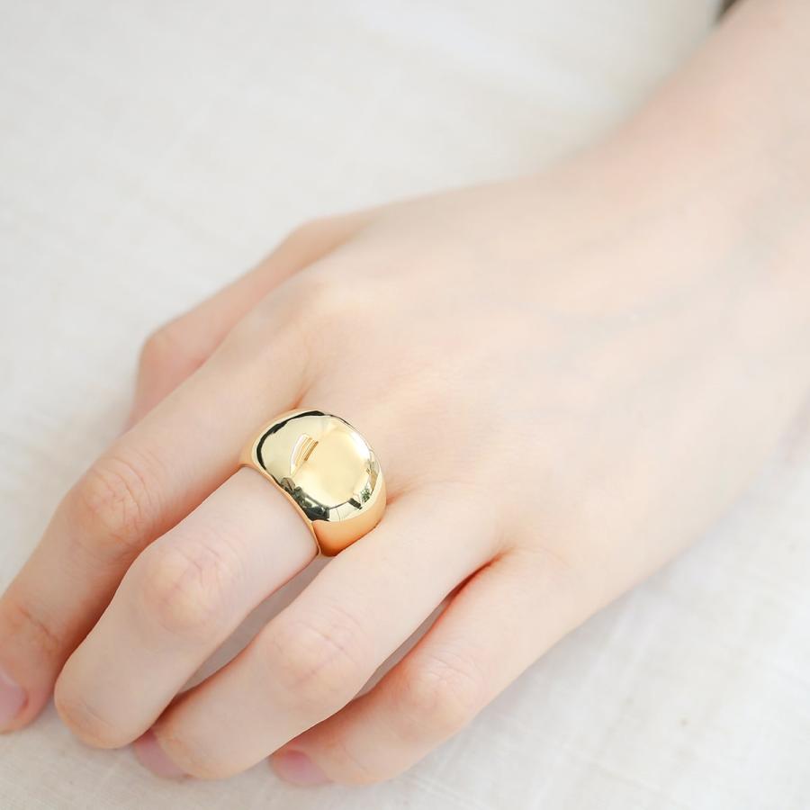cococaru（ココカル） 指輪 レディース リング 地金 k18 イエロー