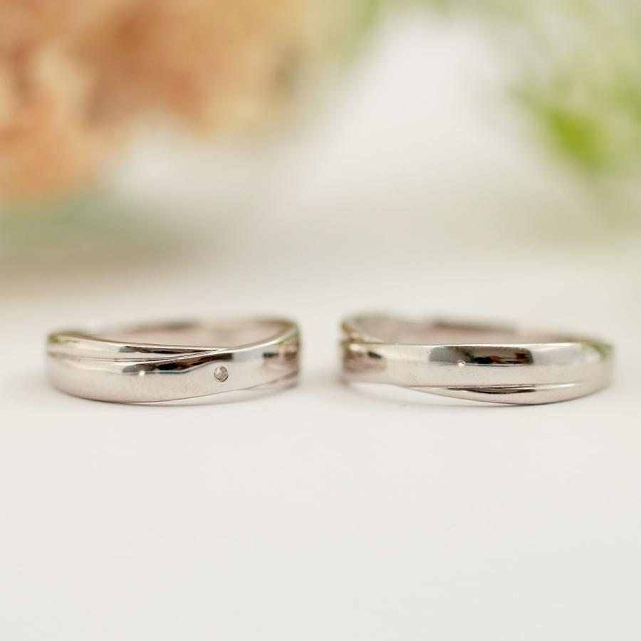 結婚指輪 マリッジリング 安い k10 イエローゴールド ホワイトゴールド ピンクゴールド ダイヤモンド 2本セット 日本製 おしゃれ プレゼント ギフト クリスマスの画像