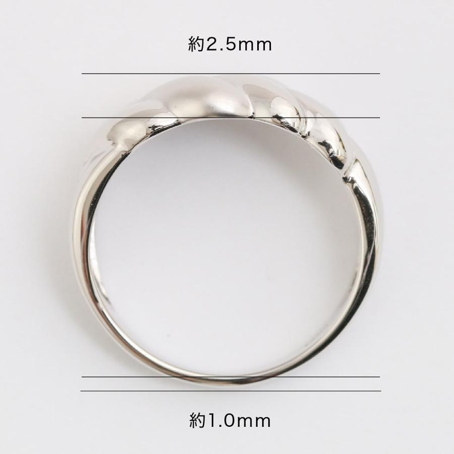 指輪 レディース リング 地金 プラチナ ファッションリング 金属アレルギー 日本製 おしゃれ プレゼント ギフト クリスマス 卒業式 入学式の画像