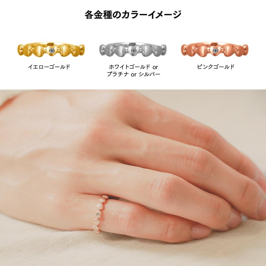 指輪 一粒 ダイヤモンド リング レディース シンプル k18 イエローゴールド ホワイトゴールド ピンクゴールド 天然ダイヤモンド ファッションリング 日本製の画像