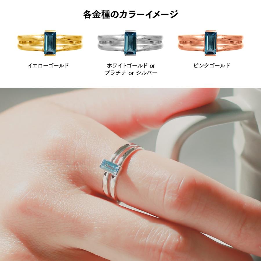 指輪 レディース リング ブルートパーズ k10 イエローゴールド ホワイトゴールド ピンクゴールド 天然ダイヤモンド ファッションリング 日本製 プレゼントの画像