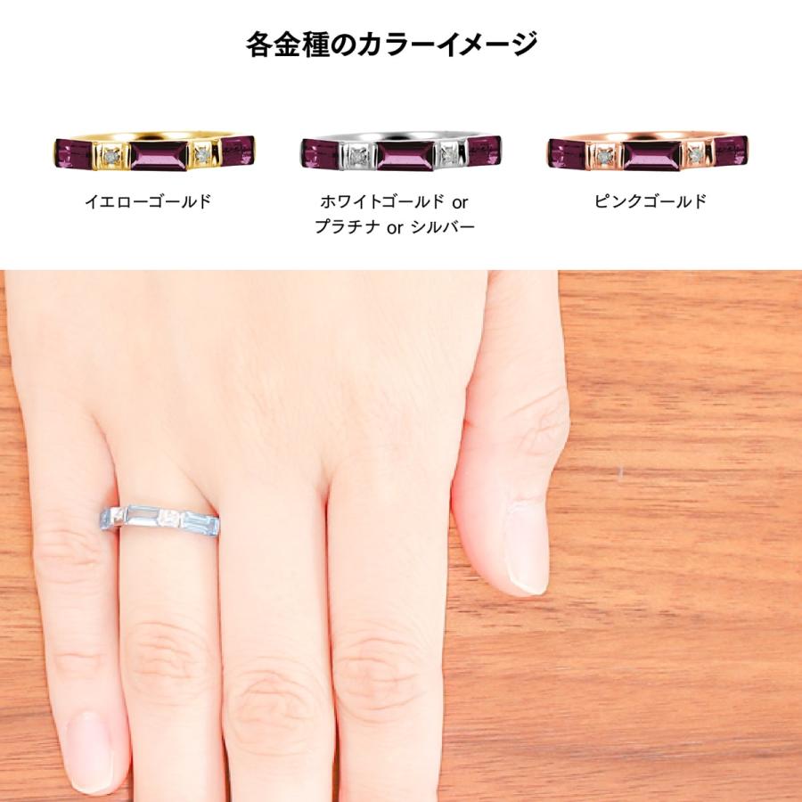 指輪 レディース リング カラーストーン k10 イエローゴールド ホワイトゴールド ピンクゴールド ファッションリング 日本製 おしゃれ プレゼント ギフトの画像