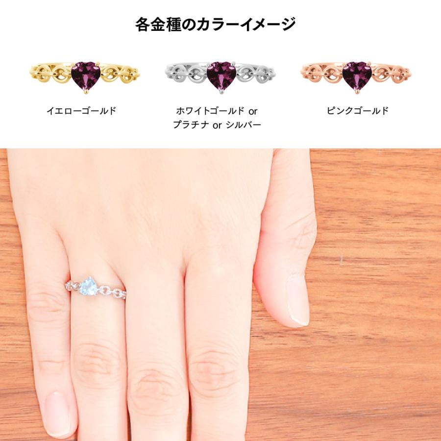 指輪 レディース リング カラーストーン k10 イエローゴールド ホワイトゴールド ピンクゴールド ファッションリング 日本製 おしゃれ プレゼント ギフトの画像
