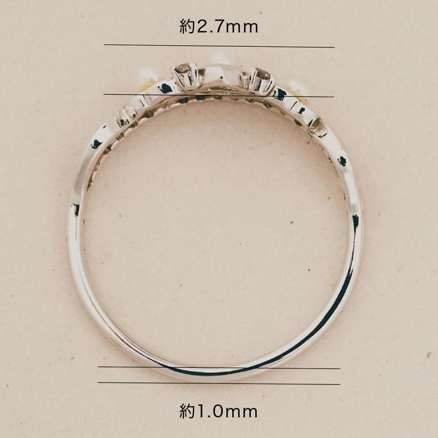 指輪 レディース リング 淡水パール k10 イエローゴールド ホワイトゴールド ピンクゴールド 天然ダイヤモンド ファッションリング 日本 プレゼント ギフトの画像