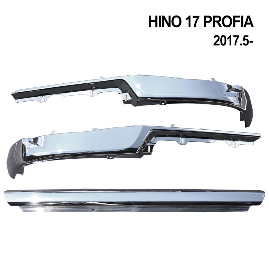 17プロフィア フロントバンパー メッキ リップ スポイラー ロータイプ