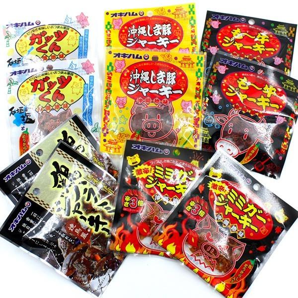 沖縄ハム総合食品 オキハム ジャーキー アソートA （5種類×2パック）×3