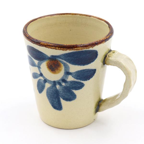 沖縄やちむん マグカップ（菊紋＆唐草） /食器 沖縄お土産 雑貨 ギフト