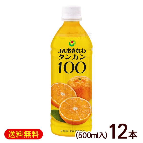 タンカン100 500ml×12本 /沖縄産 タンカンジュース 果汁100％ JA