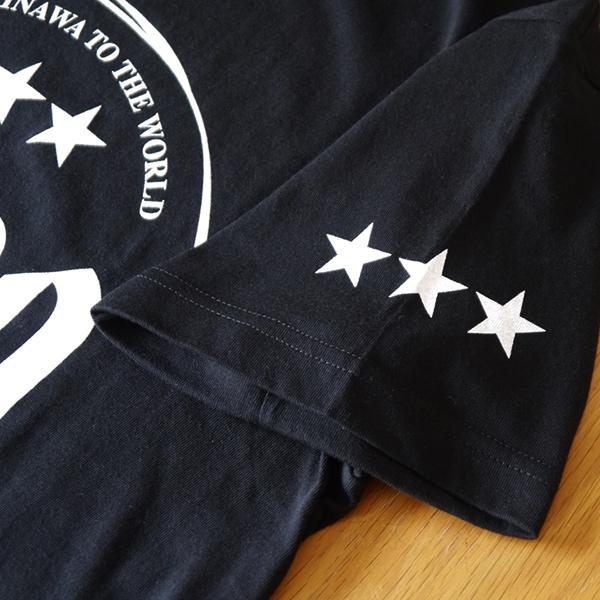 オリオンビールTシャツ BIGロゴ モノクロ ブラック /公認 グッズ 沖縄