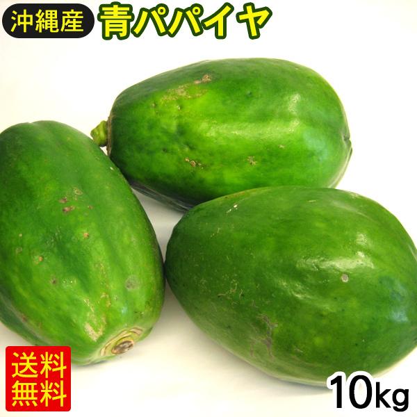 【沖縄県産】　青パパイヤ　10キロ 青パパイヤ 10kg 沖縄産 : 沖縄お土産通販 ここち琉球 - 通販 - Yahoo