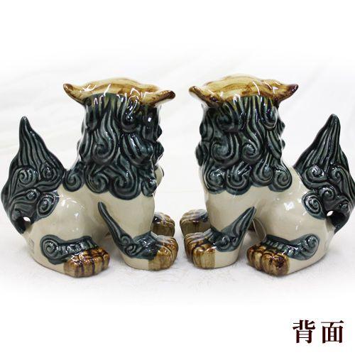 シーサー 琉球焼き 立ち横向き(中) 沖縄 お土産 置物 玄関 魔 シーサー 琉球焼き 立ち横向き(中) 沖縄 お土産 置物 玄関 魔