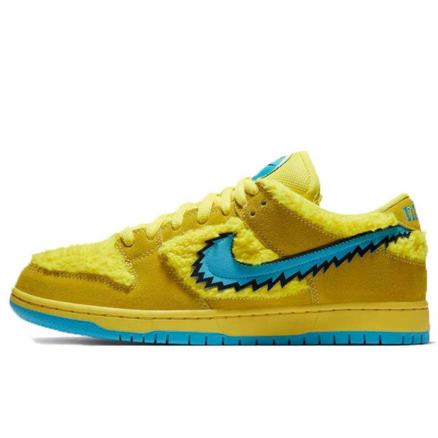 grateful dead bears x nike sb dunk low yellow