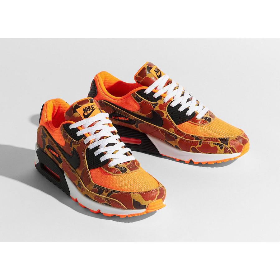 木造 ナイキ エアマックス 90 オレンジ ダックカモ 23.5cm Nike Air