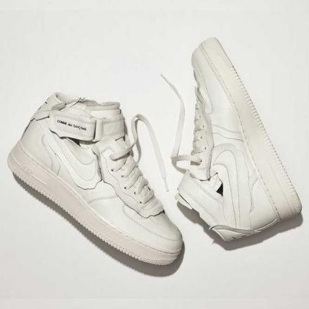 コム デ ギャルソン ナイキ エアフォース1 ミッド 27cm Comme Des Garcons Nike Air Force 1 Mid White Dc3601 100 安心の本物鑑定 Dc3601 100 270 Selectsk 通販 Yahoo ショッピング