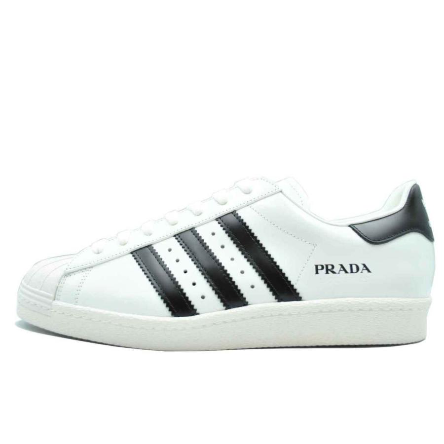 限定製作 アディダス プラダ 待望の新作コラボ スーパースター 安心の本物鑑定 Fw6680 White Core Superstar Adidas Prada 27cm ホワイト シューズ Www Buerwelldrilling Com