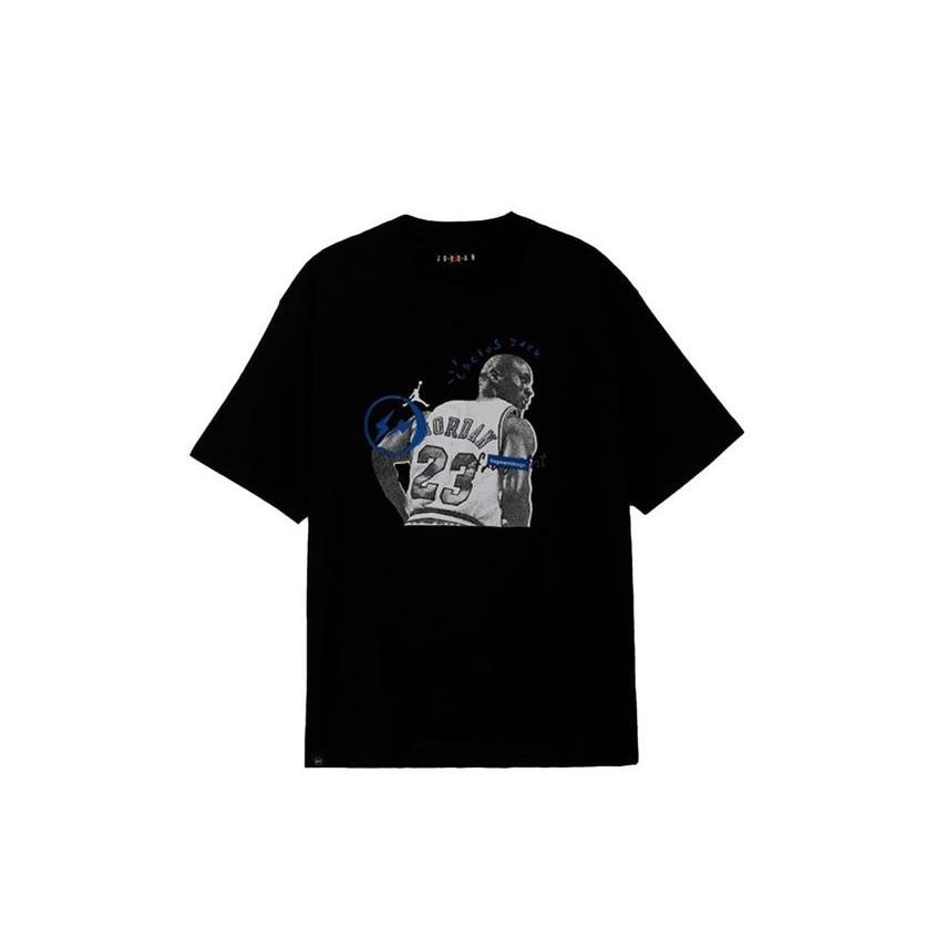 エアジョーダン トラヴィススコット フラグメント T ブラック M Air