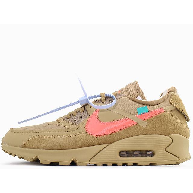 和風 NIKE ナイキ ×OFF-WHITE THE 10 AIR MAX 90 Desert Ore AA7293