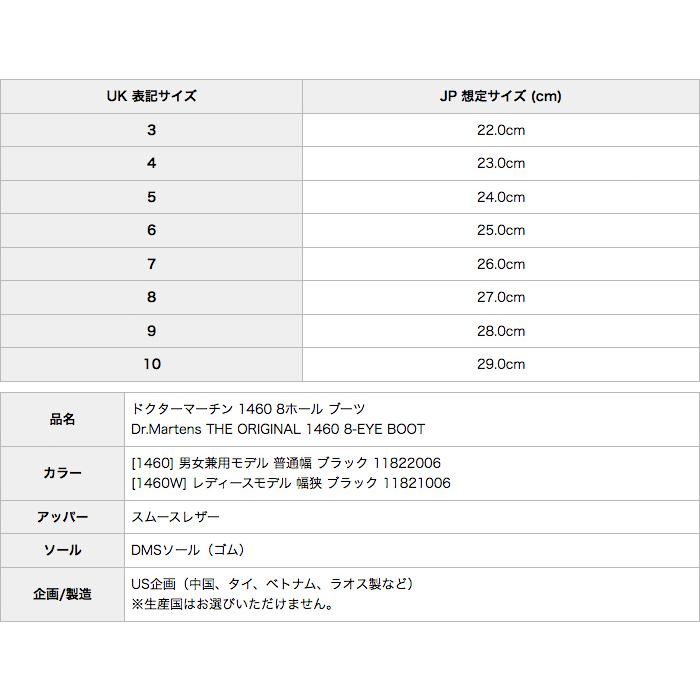 ドクターマーチン 8ホール 1460 ブーツ Dr.Martens 8-EYE BOOT 1460