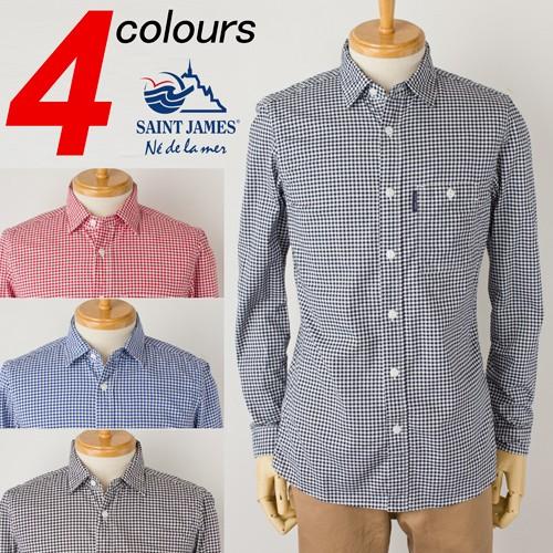 セントジェームス シャツ 長袖 ギンガムチェックシャツ SAINT JAMES