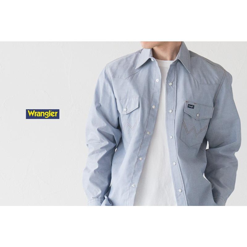 アメリカ直輸入 ラングラー T/Cシャンブレー ウエスタンシャツ 70130MW