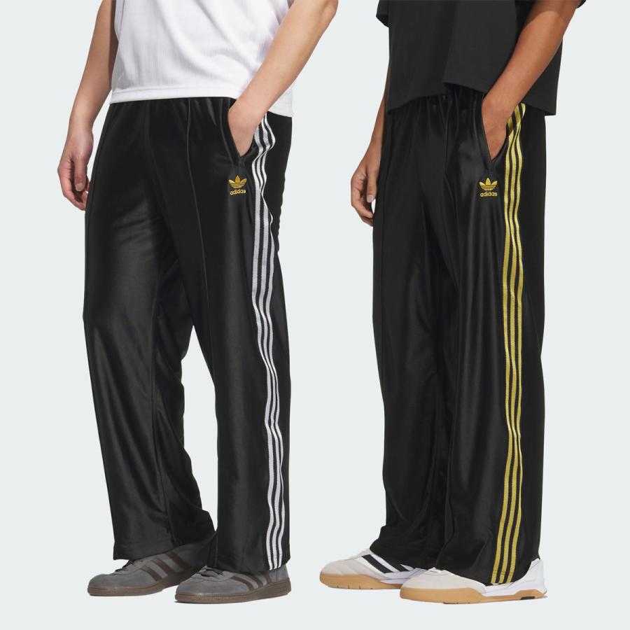 adidas Originals アディダス 光沢 ジャージパンツ 黒×金 KKU14 adidas Originals アディダス 光沢 ジャージパンツ 黒×金 KKU14