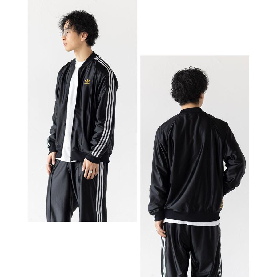 adidas Originals アディダス 光沢 ジャージ 黒×金 JZO91 adidas Originals アディダス 光沢 ジャージ 黒×金 JZO91