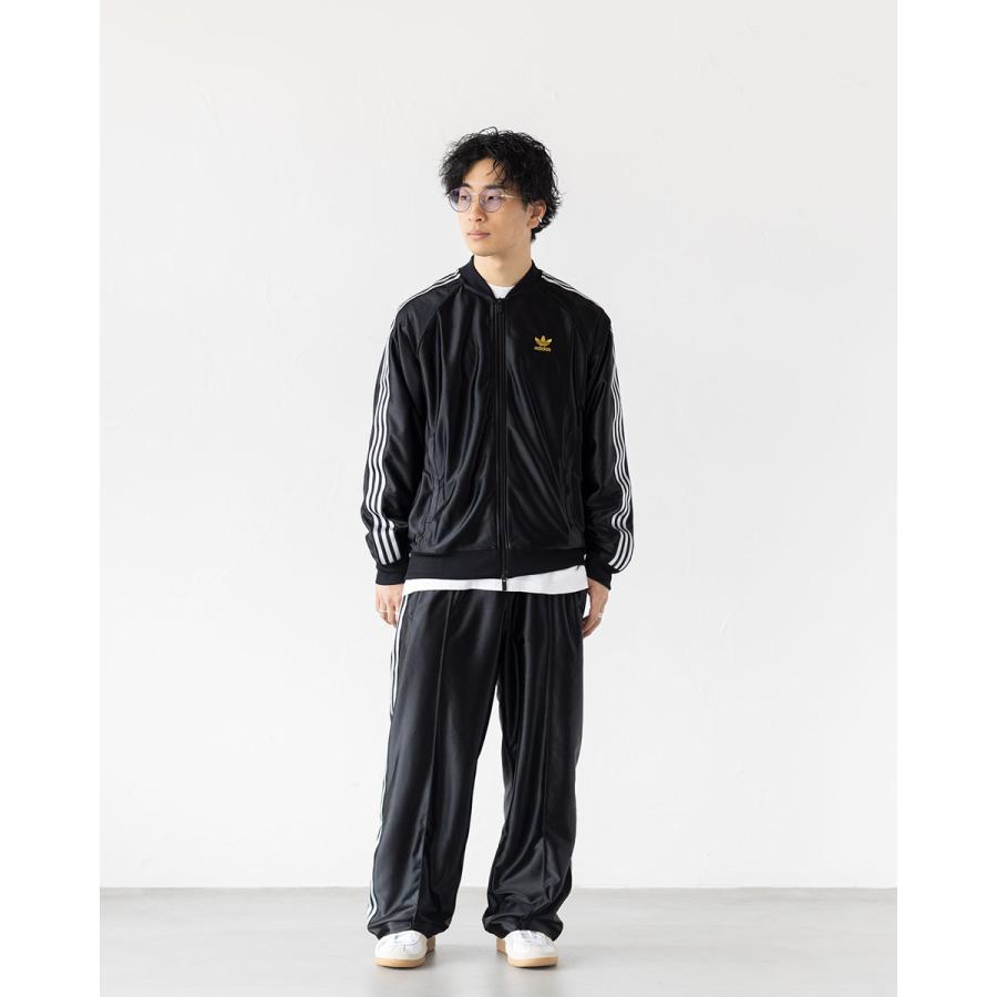 adidas Originals アディダス 光沢 ジャージ 黒×金 JZO91 adidas Originals アディダス 光沢 ジャージ 黒×金 JZO91