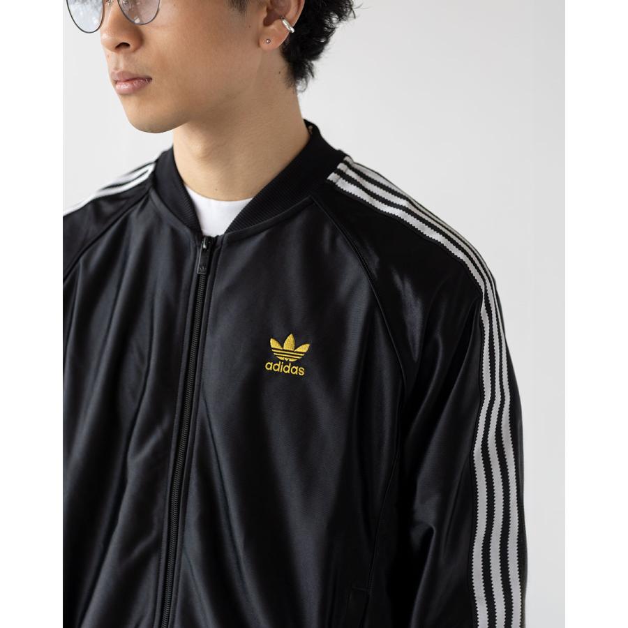 adidas Originals アディダス 光沢 ジャージ 黒×金 JZO91 adidas Originals アディダス 光沢 ジャージ 黒×金 JZO91