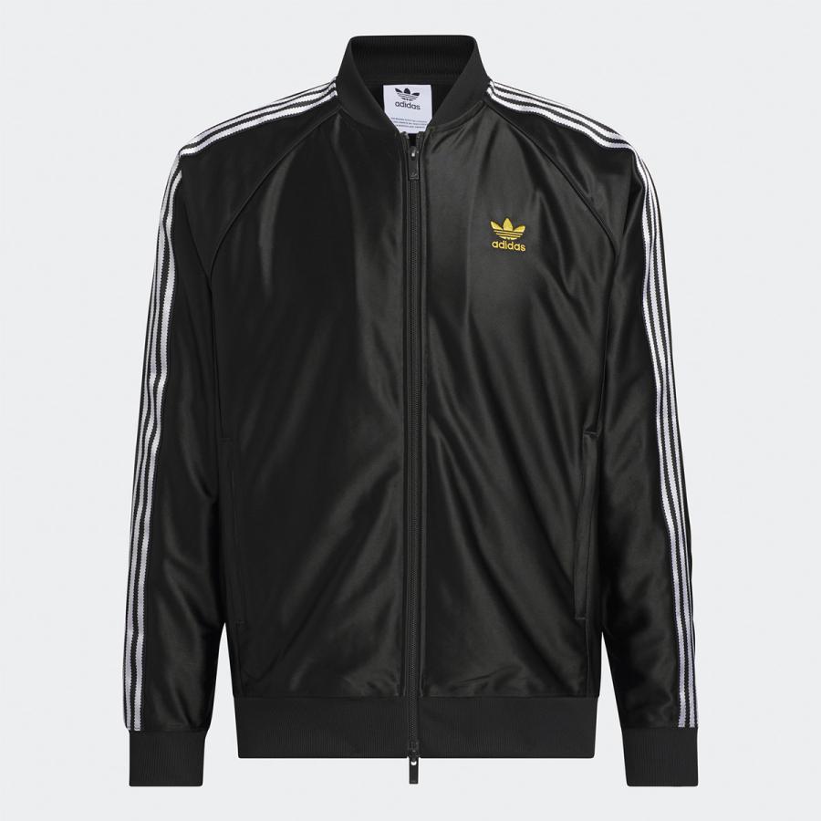 adidas Originals アディダス 光沢 ジャージ 黒×金 JZO91 adidas Originals アディダス 光沢 ジャージ 黒×金 JZO91