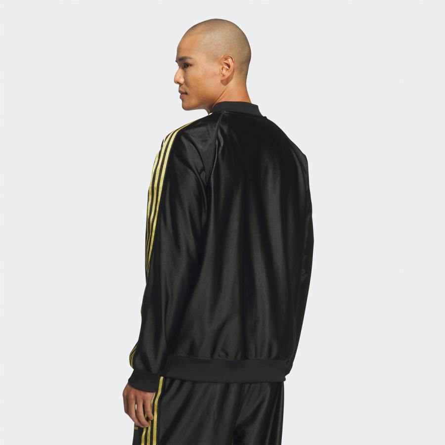 adidas Originals アディダス 光沢 ジャージ 黒×金 JZO91 adidas Originals アディダス 光沢 ジャージ 黒×金 JZO91