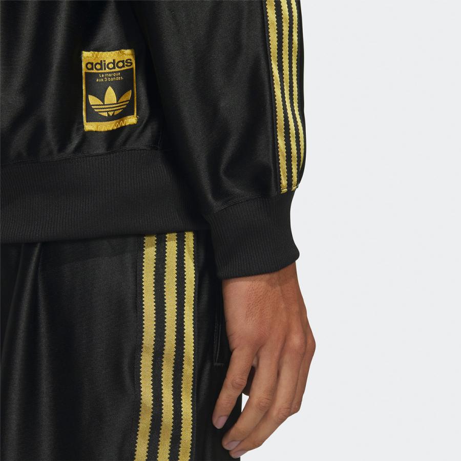 adidas Originals アディダス 光沢 ジャージ 黒×金 JZO91 adidas Originals アディダス 光沢 ジャージ 黒×金 JZO91