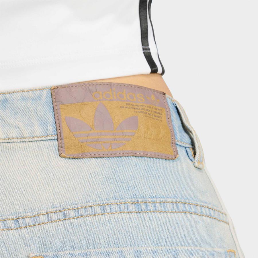 アディダス adidas Originals ビンテージ ダッドジーンズ デニム UB115 レディース メンズ バレルレッグ ヴィンテージ USED加工の画像