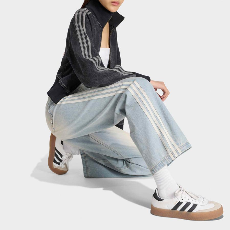 アディダス adidas Originals ビンテージ ダッドジーンズ デニム UB115 レディース メンズ バレルレッグ ヴィンテージ USED加工の画像