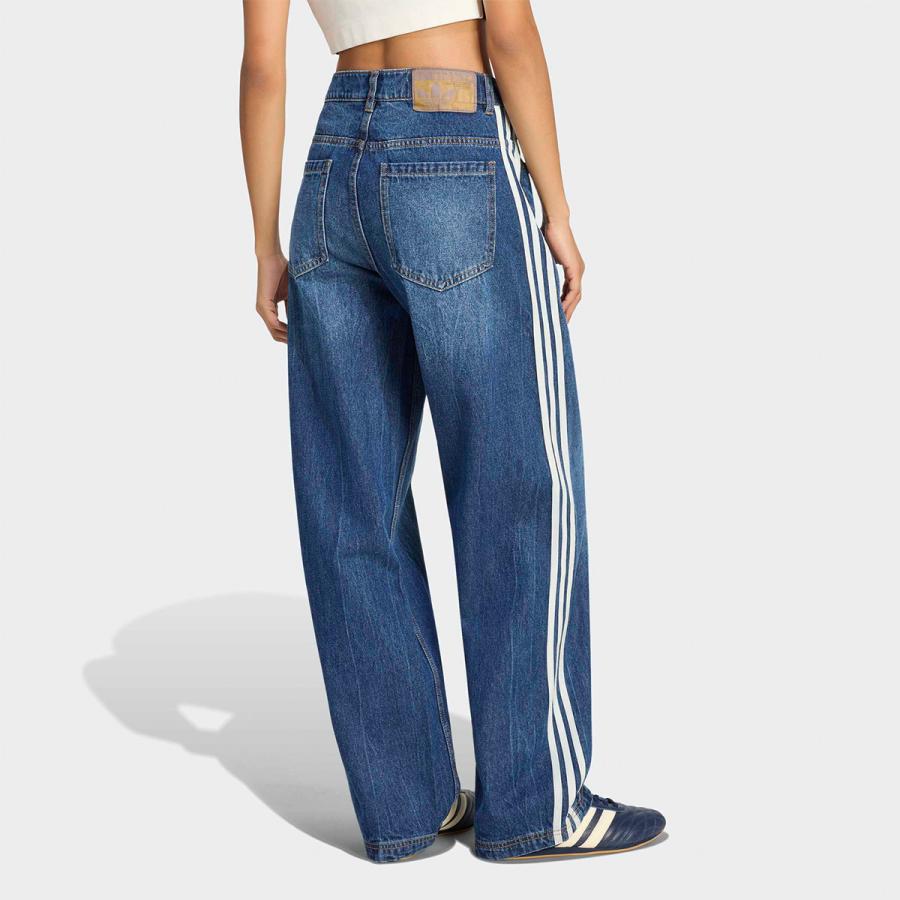 アディダス adidas Originals ビンテージ ダッドジーンズ デニム UB115 レディース メンズ バレルレッグ ヴィンテージ USED加工の画像