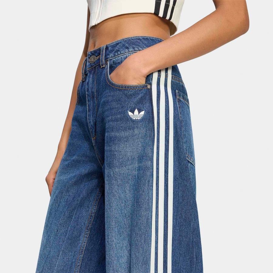 アディダス adidas Originals ビンテージ ダッドジーンズ デニム UB115 レディース メンズ バレルレッグ ヴィンテージ USED加工の画像