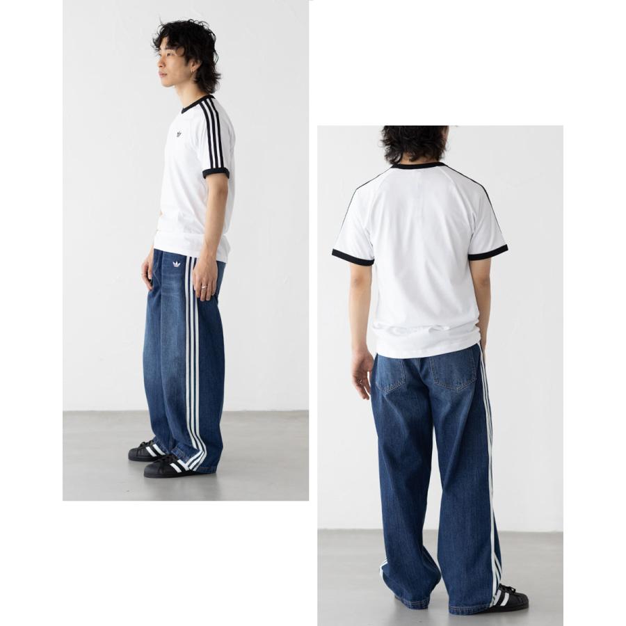 アディダス adidas Originals ビンテージ ダッドジーンズ デニム UB115 レディース メンズ バレルレッグ ヴィンテージ USED加工の画像