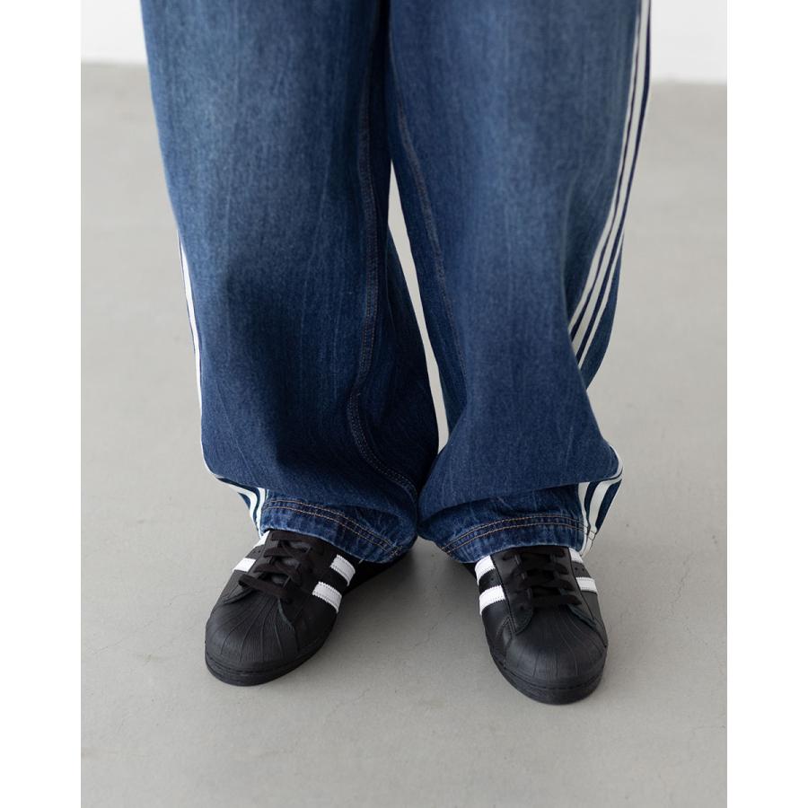 アディダス adidas Originals ビンテージ ダッドジーンズ デニム UB115 レディース メンズ バレルレッグ ヴィンテージ USED加工の画像