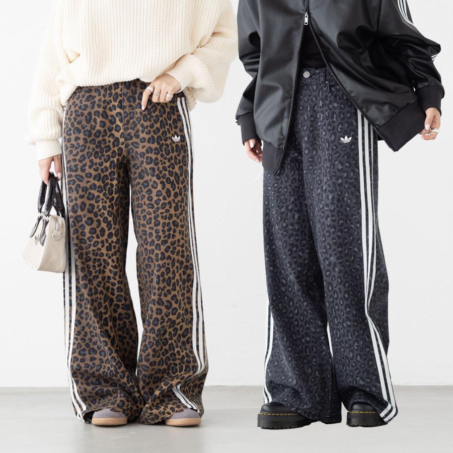 adidas Originals アディダス レオパード デニム ルーズパンツ TP154