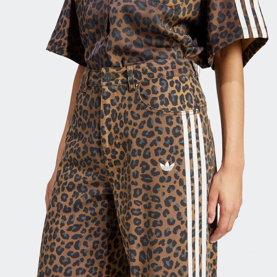 adidas Originals アディダス レオパード デニム ルーズパンツ TP154
