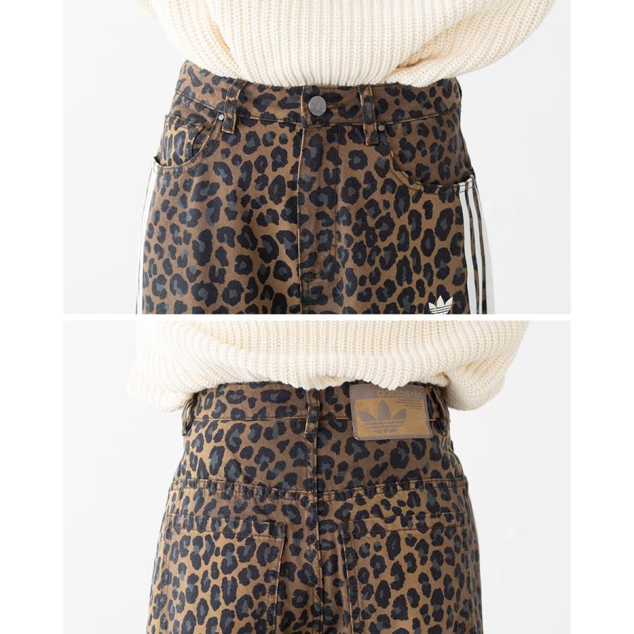 adidas Originals アディダス レオパード デニム ルーズパンツ TP154