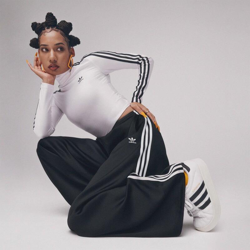 ✅adidas アディダス B&Y別注 サテン トラック ジャージパンツ 古着 ✓adidas アディダス B&Y別注 サテン トラック ジャージパンツ 古着