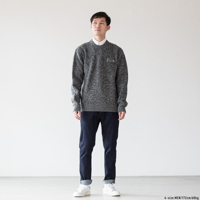 20%OFF LACOSTE ワニロゴ バッヂ ニット セーター AH2079L : ココチヤ