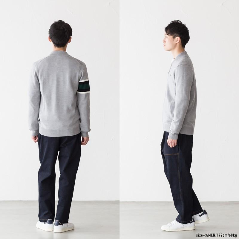 ラコステ ショールカラー ジップアップ ニット セーター AH9082L